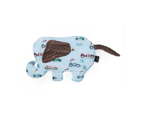 Little Luxuries Βρεφικό Μαξιλαράκι σε Σχήμα Ελέφαντα με Αυτοκινητάκια, 1τμχ Little Luxuries Βρεφικό Μαξιλαράκι σε Σχήμα Ελέφαντα με Αυτοκινητάκια, 1τμχ