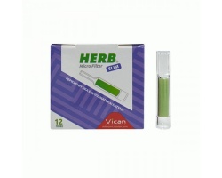 Vican Herb Micro Filter Slim 12 Πίπες, Πίπα με φίλτρο απο φυτικά εκχυλίσματα και ένζυμα για τσιγάρα slim Vican Herb Micro Filter Slim 12 Πίπες, Πίπα με φίλτρο απο φυτικά εκχυλίσματα και ένζυμα για τσιγάρα slim
