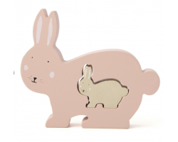 Trixie, Wooden Baby Puzzle, Βρεφικό Ξύλινο Πάζλ, Mrs Rabbit, 18m+, 1τμχ. Trixie, Wooden Baby Puzzle, Βρεφικό Ξύλινο Πάζλ, Mrs Rabbit, 18m+, 1τμχ.