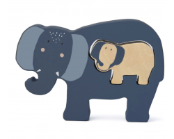 Trixie, Wooden Baby Puzzle, Βρεφικό Ξύλινο Πάζλ, Mrs Elephant, 18m+, 1τμχ. Trixie, Wooden Baby Puzzle, Βρεφικό Ξύλινο Πάζλ, Mrs Elephant, 18m+, 1τμχ.