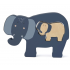 Trixie, Wooden Baby Puzzle, Βρεφικό Ξύλινο Πάζλ, Mrs Elephant, 18m+, 1τμχ. Trixie, Wooden Baby Puzzle, Βρεφικό Ξύλινο Πάζλ, Mrs Elephant, 18m+, 1τμχ.