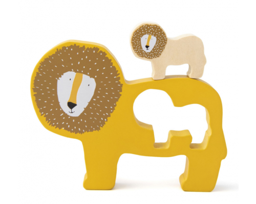 Trixie, Wooden Baby Puzzle, Βρεφικό Ξύλινο Πάζλ, Mr Lion, 18m+, 1τμχ. Trixie, Wooden Baby Puzzle, Βρεφικό Ξύλινο Πάζλ, Mr Lion, 18m+, 1τμχ.