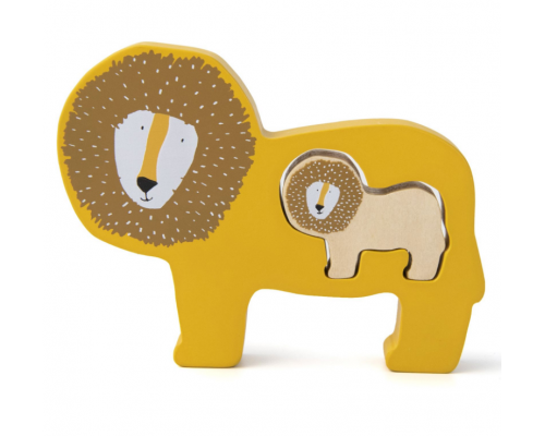 Trixie, Wooden Baby Puzzle, Βρεφικό Ξύλινο Πάζλ, Mr Lion, 18m+, 1τμχ. Trixie, Wooden Baby Puzzle, Βρεφικό Ξύλινο Πάζλ, Mr Lion, 18m+, 1τμχ.
