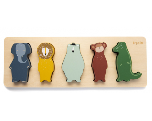 Trixie Wooden Shape Puzzle, Ξύλινο Πάζλ με Ζωάκια, 12m+, 1τμχ.