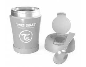 Twistshake Stainless Steel Food Container, Θερμός Φαγητού από Ανοξείδωτο Ατσάλι με Κουταλάκι, Χρώμα Γκρί, 350ml. Twistshake Stainless Steel Food Container, Θερμός Φαγητού από Ανοξείδωτο Ατσάλι με Κουταλάκι, Χρώμα Γκρί, 350ml.