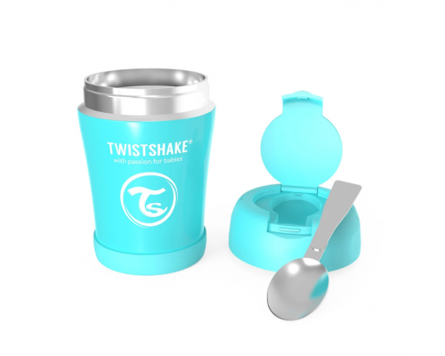 Twistshake Stainless Steel Food Container, Θερμός Φαγητού από Ανοξείδωτο Ατσάλι με Κουταλάκι, Χρώμα Μπλε, 350ml. Twistshake Stainless Steel Food Container, Θερμός Φαγητού από Ανοξείδωτο Ατσάλι με Κουταλάκι, Χρώμα Μπλε, 350ml.