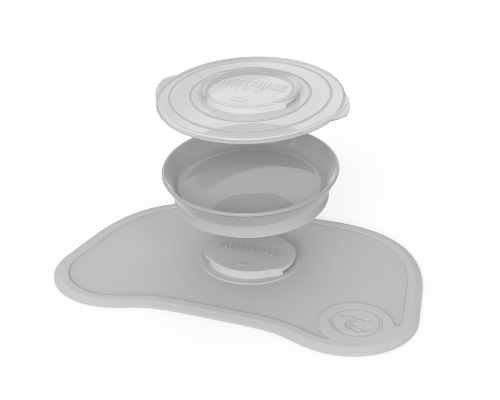 Twistshake, Suction Mat &Plate &Lid, Αντιολισθητικό Σουπλά με Αποσπώμενο Πιάτο, Χρώμα Γκρί, 78442, 1τμχ. Twistshake, Suction Mat &Plate &Lid, Αντιολισθητικό Σουπλά με Αποσπώμενο Πιάτο, Χρώμα Γκρί, 78442, 1τμχ.