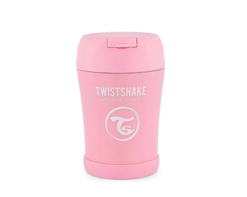 Twistshake Stainless Steel Food Container, Θερμός Φαγητού από Ανοξείδωτο Ατσάλι με Κουταλάκι, Χρώμα Ρόζ, 350ml. Twistshake Stainless Steel Food Container, Θερμός Φαγητού από Ανοξείδωτο Ατσάλι με Κουταλάκι, Χρώμα Ρόζ, 350ml.