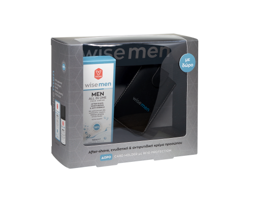 Vican Wise Men All In One Cream After Shave Ενυδατική και Αντιρυτιδική Κρέμα Προσώπου 50ml + Δώρο Θήκη για Κάρτες Vican Wise Men All In One Cream After Shave Ενυδατική και Αντιρυτιδική Κρέμα Προσώπου 50ml + Δώρο Θήκη για Κάρτες