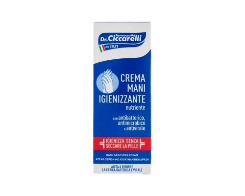 Dottor Ciccarelli Hand Sanitizing Cream Κρέμα Χεριών με Απολυμαντική Δράση χωρίς αλκοόλη 75ml Dottor Ciccarelli Hand Sanitizing Cream Κρέμα Χεριών με Απολυμαντική Δράση χωρίς αλκοόλη 75ml