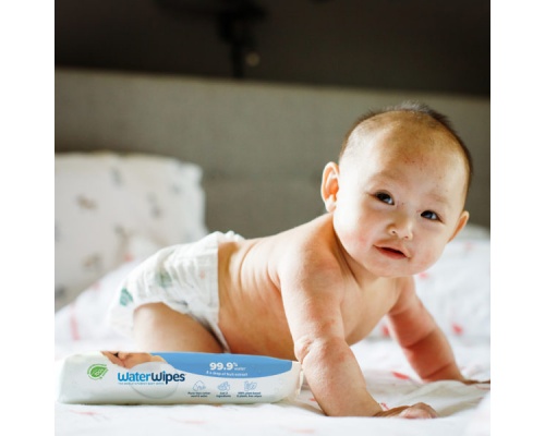 WaterWipes Άοσμα 100% Βιοδιασπώμενα Μωρομάντηλα με 99.9% Νερό, 60τμχ