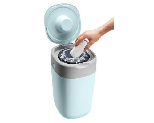 Tommee Tippee Sangenic Tec, Κάδος Απόρριψης Πάνας για Καταπολέμηση της Δυσοσμίας, Χρώμα Γαλάζιο, 1τμχ