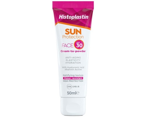 Histoplastin Sun Protection Face Cream to Powder SPF30 Αντηλιακή Κρέμα Προσώπου, 50ml  Histoplastin Sun Protection Face Cream to Powder SPF30 Αντηλιακή Κρέμα Προσώπου, 50ml