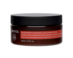 Apivita Color Protect Hair Mask  Μάσκα προστασίας χρώματος ειδικά σχεδιασμένη για τις ανάγκες των βαμμένων μαλλιών με Πρωτεΐνες Κινόα & Μέλι  200ml 