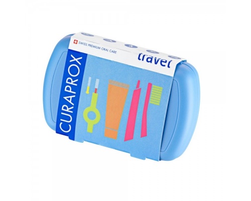 Curaprox Travel Set  με Οδοντόκρεμα 10ml, Οδοντόβουρτσα Πτυσσόμενη, Μεσοδόντιο Βουρτσάκι Καθαρισμού & Κουτί Μεταφοράς, 1τεμ.   Curaprox Travel Set  με Οδοντόκρεμα 10ml, Οδοντόβουρτσα Πτυσσόμενη, Μεσοδόντιο Βουρτσάκι Καθαρισμού & Κουτί Μεταφοράς, 1τεμ.