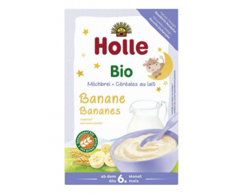 Holle, Βιολογική Βρεφική Κρέμα Με Μπανάνα & Γάλα, Απο 6 Μηνών, 250 gr.