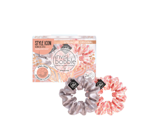 Invisibobble Sprunchie Urban Safari Duo We΄ll Always Have Panther Λαστιχάκι Μαλλιών 2 τμχ  Invisibobble Sprunchie Urban Safari Duo We΄ll Always Have Panther Λαστιχάκι Μαλλιών 2 τμχ