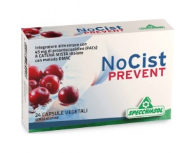 Specchiasol NoCist Prevent Συμπλήρωμα διατροφής  φόρμουλα κράνμπερι σε κάψουλες με βάση εκχυλίσματα φυτών για την εύρυθμη λειτουργία του ουροποιητικού συστήματος 24 veg. caps 
