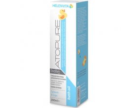HELENVITA  Atopure Baby Bath oil Ελαιώδες αφρόλουτρο ειδικά σχεδιασμένο για το πολύ ευαίσθητο δέρμα 200ml 