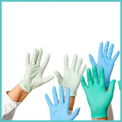Γάντια νιτριλίου λάτεξ