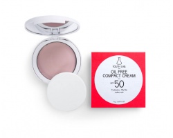 Youth Lab Oil Free Compact Cream SPF50 Medium Color Αντηλιακή Πούδρα Προσώπου για Μεικτό/Λιπαρό Δέρμα, 10gr  Youth Lab Oil Free Compact Cream SPF50 Medium Color Αντηλιακή Πούδρα Προσώπου για Μεικτό/Λιπαρό Δέρμα, 10gr