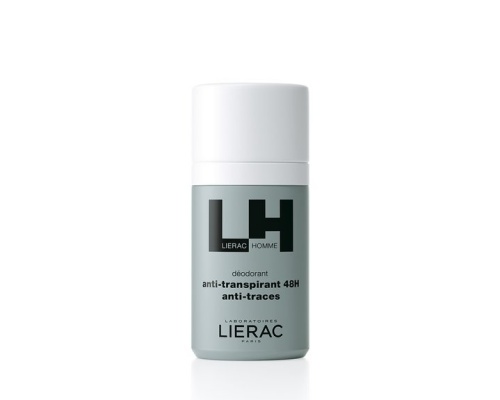 LIERAC Homme Ανδρικό Αποσμητικό κατά του ιδρώτα δεν αφήνει λευκά ίχνη 50ml  LIERAC Homme Ανδρικό Αποσμητικό κατά του ιδρώτα δεν αφήνει λευκά ίχνη 50ml