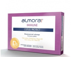 Elpen Almora Plus Immune Cistus Protect Συμπλήρωμα Διατροφής για την Ενίσχυση του Ανοσοποιητικού Συστήματος, 15 φυτικές κάψουλες