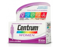 Centrum Women Complete from A to Zinc Συμπλήρωμα Βιταμινών και Μεταλλικών Στοιχείων για την Κάλυψη των Διατροφικών Αναγκών των Γυναικών,  60 δισκία Centrum Women Complete from A to Zinc Συμπλήρωμα Βιταμινών και Μεταλλικών Στοιχείων για την Κάλυψη των Διατροφικών Αναγκών των Γυναικών,  60 δισκία
