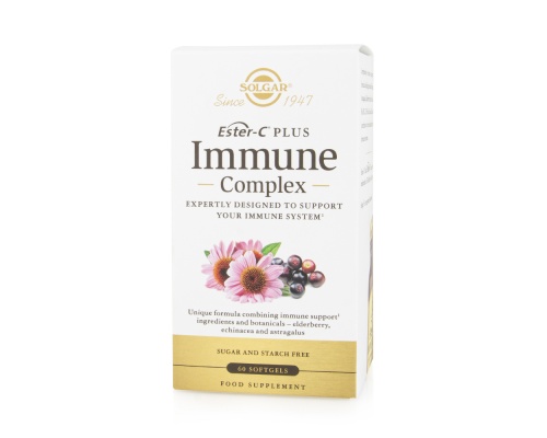 Solgar Ester-C Plus Immune Complex Συμπλήρωμα Διατροφής για την Θωράκιση του Ανοσοποιητικού, 60softgels Solgar Ester-C Plus Immune Complex Συμπλήρωμα Διατροφής για την Θωράκιση του Ανοσοποιητικού, 60softgels