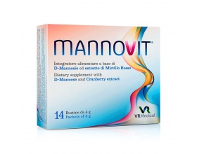 MannoVit Συμπλήρωμα Διατροφής για την Αντιμετώπιση της Ουρολοίμωξης & την Αποφυγή των Υποτροπών της, 14sachets