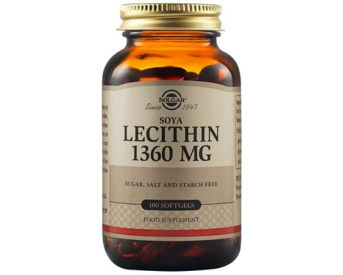 Solgar Lecithin Συμπλήρωμα Διατροφής με Λεκιθίνη Σόγιας για Διατήρηση & ΄Ελεγχο του σωματικού βάρους, 1360mg 100 μαλακές κάψουλες Solgar Lecithin Συμπλήρωμα Διατροφής με Λεκιθίνη Σόγιας για Διατήρηση & ΄Ελεγχο του σωματικού βάρους, 1360mg 100 μαλακές κάψουλες