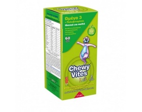Vican Chewy Vites Jelly Bears Συμπλήρωμα Διατροφής για Παιδιά με Ωμέγα 3 & Πολυβιταμίνες, 60 ζελεδάκια
