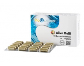 VIOGENESIS Alive Multi Συμπλήρωμα διατροφής Ειδική πολυβιταμίνη από συμπυκνωμένες υπερτροφές 60 κάψουλες 
