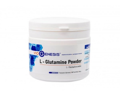 VIOGENESIS L-Glutamine Powder Αμινοξύ L-Γλουταμίνη σε σκόνη 250 gr  VIOGENESIS L-Glutamine Powder Αμινοξύ L-Γλουταμίνη σε σκόνη 250 gr