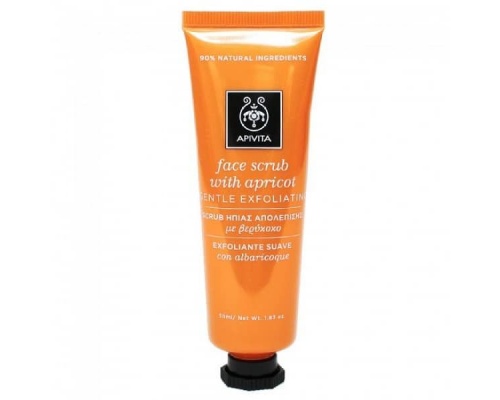 Apivita Face Scrub Apricot Τζελ Ήπιας Απολέπισης με Κόκκους από Κουκούτσια Βερίκοκου, 50ml Apivita Face Scrub Apricot Τζελ Ήπιας Απολέπισης με Κόκκους από Κουκούτσια Βερίκοκου, 50ml