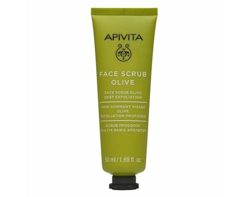 Apivita Face Scrub with Olive Κρέμα Απολέπισης Προσώπου με Ελιά, 50ml Apivita Face Scrub with Olive Κρέμα Απολέπισης Προσώπου με Ελιά, 50ml