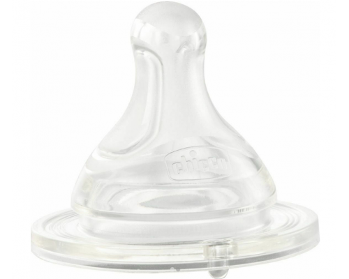 Chicco Physio, Θηλή από Σιλικόνη Μέτριας Ροής, 20323, 2τμχ.