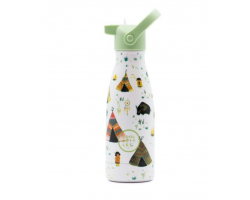 Cool Bottles, Παιδικό Παγούρι Νερού-Θερμός με Καλαμάκι και Πώμα, Indian Tribe, 260ml, 24m+, 1τμχ.