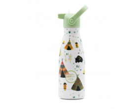 Cool Bottles, Παιδικό Παγούρι Νερού-Θερμός με Καλαμάκι και Πώμα, Indian Tribe, 260ml, 24m+, 1τμχ.