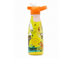 Cool Bottles, Παιδικό Παγούρι Νερού-Θερμός με Καλαμάκι και Πώμα, Jungle Park, 260ml, 24m+, 1τμχ.