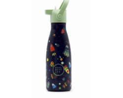 Cool Bottles, Παιδικό Παγούρι Νερού-Θερμός με Καλαμάκι και Πώμα, Space Rockets, 260ml, 24m+, 1τμχ.