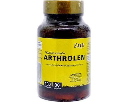 Elogis Arthrolen Συμπλήρωμα Διατροφής με Υαλουρονικό Οξύ, 30 κάψουλες Elogis Arthrolen Συμπλήρωμα Διατροφής με Υαλουρονικό Οξύ, 30 κάψουλες