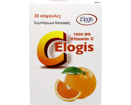 Elogis Vitamin C 1000mg Συμπλήρωμα Διατροφής με Βιταμίνη C, 30 κάψουλες