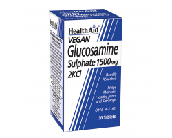Health Aid Vegan Glucosamine Sulphate 1500mg Συμπλήρωμα Διατροφής για Υγιείς Αρθρώσεις, 30 ταμπλέτες