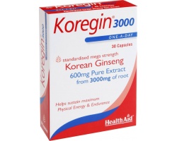 Health Aid Κoregin 3000mg Συμπλήρωμα Διατροφής Για Φυσική Ευεξία & Ενέργεια, 30 κάψουλες Health Aid Κoregin 3000mg Συμπλήρωμα Διατροφής Για Φυσική Ευεξία & Ενέργεια, 30 κάψουλες