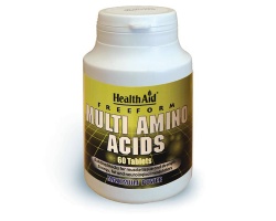 Health Aid Μulti Amino Acids Free Form Συμπλήρωμα Διατροφής με Αμινοξέα, 60 ταμπλέτες Health Aid Μulti Amino Acids Free Form Συμπλήρωμα Διατροφής με Αμινοξέα, 60 ταμπλέτες