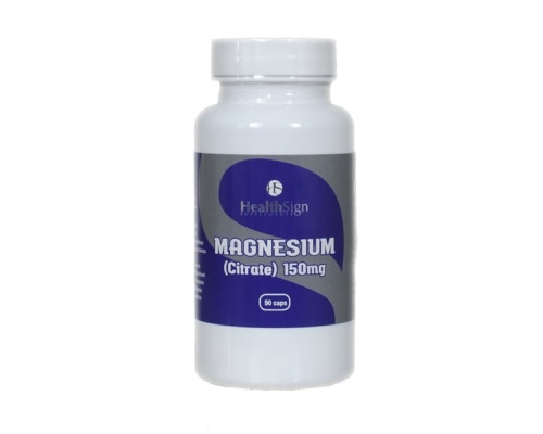 Health Sign Magnesium Citrate 150mg Συμπλήρωμα Διατροφής με Μαγνήσιο για Υγιή Οστά, 90 κάψουλες Health Sign Magnesium Citrate 150mg Συμπλήρωμα Διατροφής με Μαγνήσιο για Υγιή Οστά, 90 κάψουλες