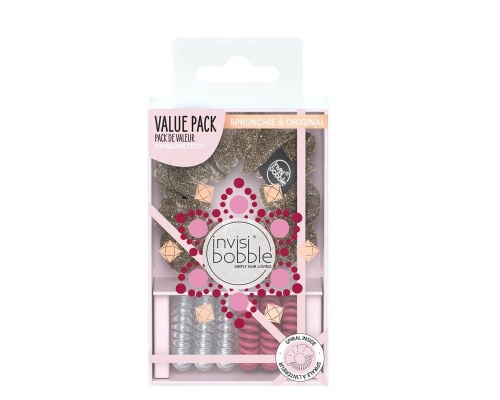 Invisibobble Set British Royal Queen For A Day Σετ Λαστιχάκια Μαλλιών, 7τμχ