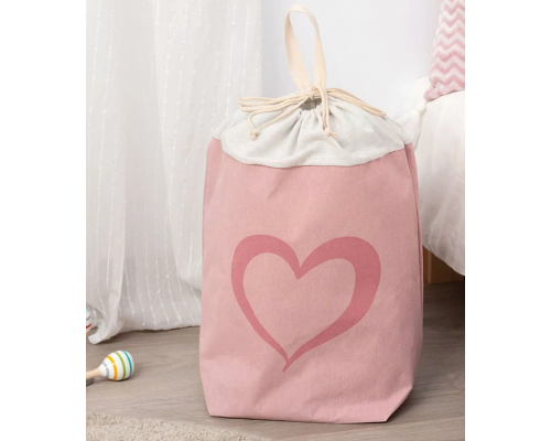 Kiokids, Καλάθι Αποθήκευσης Ρούχων, Ροζ Καρδιά, 2929, 1 τμχ. Kiokids, Καλάθι Αποθήκευσης Ρούχων, Ροζ Καρδιά, 2929, 1 τμχ.
