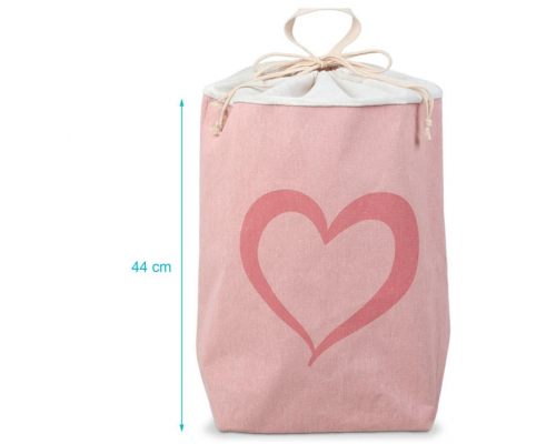 Kiokids, Καλάθι Αποθήκευσης Ρούχων, Ροζ Καρδιά, 2929, 1 τμχ. Kiokids, Καλάθι Αποθήκευσης Ρούχων, Ροζ Καρδιά, 2929, 1 τμχ.